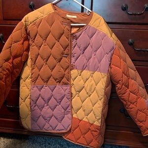 Patchwork Quilted Women's Puffer Jacket